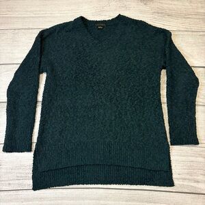 Sanctuary‎ Women's Deep Green V-Neck Boucle Sweater Size Medium